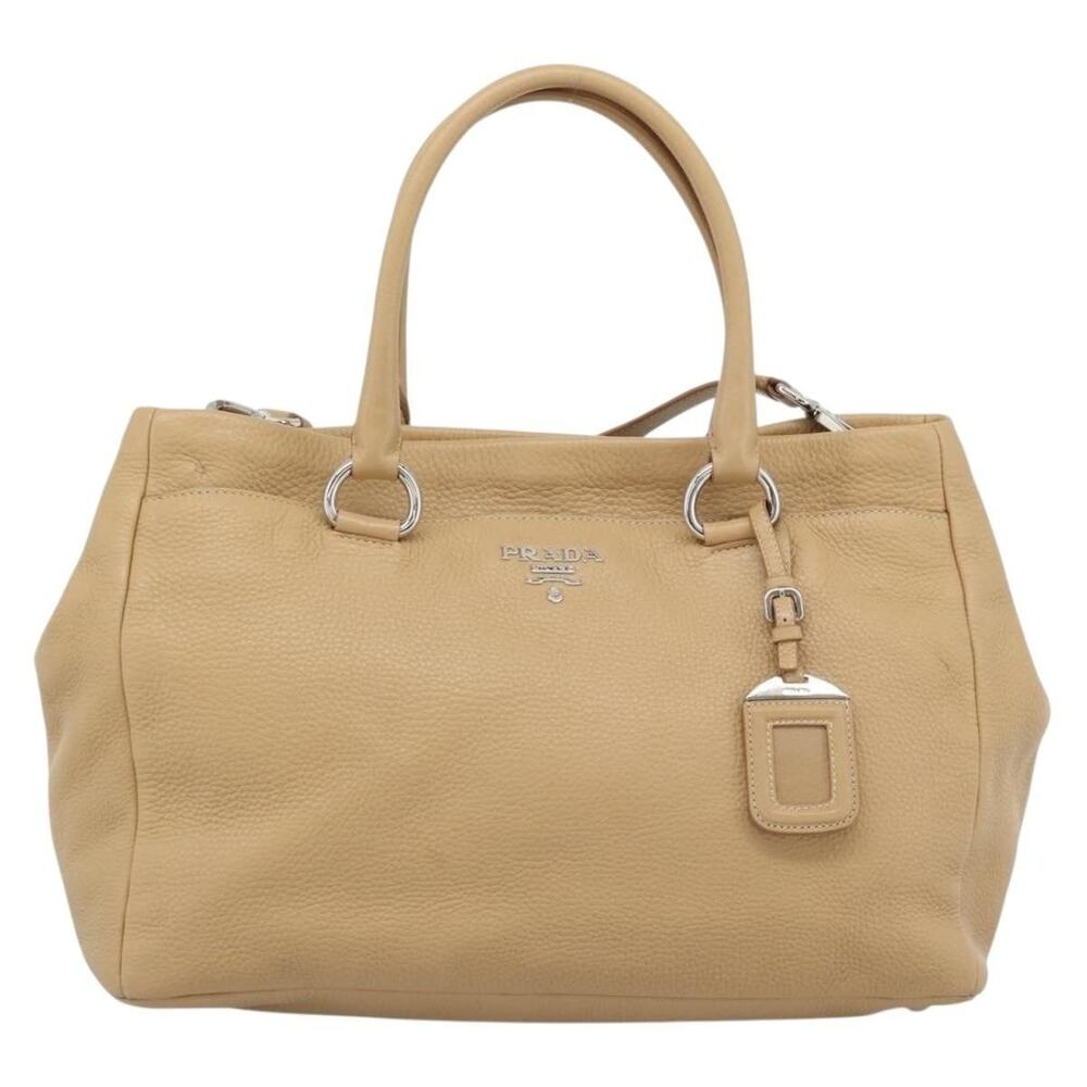 Prada Vitello Handbag Beige